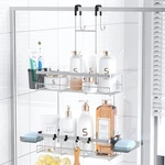 Aitatty Over The Door Hanging Shower Caddy: Rustproof Chrome. Fixed Price $42.10.