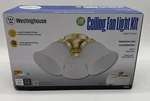 Westinghouse 77848 Antique Brass 3-light Led Cluster Ceiling Fan Light Kit. Fixed Price $34.00.