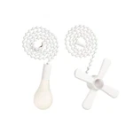 Ceiling Fan Pull Chain 2pcs 3mm Diameter Beaded Ball 13.6 Inches Pulls Set W. Fixed Price $16.08.