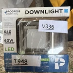 Lot Of 3 - Progress Lighting Led 4" Square Downlight Brushed Nickel Dimmable. Fixed Price $45.00.