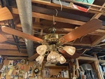 Vintage Casablanca Victorian 52 Ceiling Fan- Bright Brass, 1984, Intellitouch. Fixed Price $599.99.