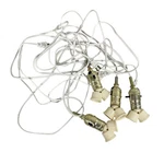 Set 4 Sun-lite Double Dual Socket Wall Plug In Cord Pendant Lights 660w 250v 8ft. Fixed Price $25.00.