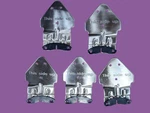 Home Decorators Beckford 52" Ceiling Fan Arm/blade Bracket Br. Nickel Pack Of 5. Fixed Price $30.00.