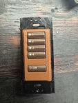 Lutron Sg-4sn 5-button Push Button Dimmer Light Control Wall Switch Brown. Fixed Price $60.00.