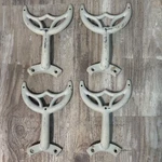 Hunter 52'' Original Vintage Ceiling Fan Arms/holders Oem White 92276 Need Tlc. Fixed Price $50.00.