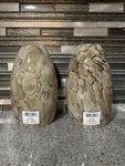 New Set Of 2 Portfolio 7.62-in X 4.62-in River Stone Pendant Light Shade N203bg. Fixed Price $38.00.