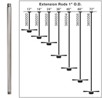Kichler 360002 24" Down Rod For 11 Ft Ceilings. Fixed Price $31.42.