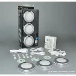 Commercial Electric Pkl004is3-ul 3-light Led Puck Light Kit. Fixed Price $20.39.