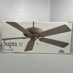 Minka Aire Ceiling Fan White Supra 52" 5 Blade F568-swh Shell No Light Kit. Fixed Price $79.99.