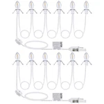 Christmas Village Light Accessory Cord With 6 Led Bulb, 11.5 Ft C7 Lamp W.... Fixed Price $41.77.