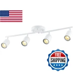 Vonluce 4 Light Track Fixture, Led Lighting Kit With Rotatable. Fixed Price $56.03.