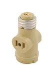 Leviton Keyless Socket Adapter With 2 Outlet, 660 W, 125 V, 1 Pack, Ivory. Fixed Price $14.99.