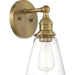 Minka Lavery Barwell 12" Tall Wall Sconce With Clear Glass Shade 5681-923. Fixed Price $80.74.