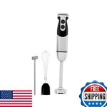 Megawise 1000w Immersion Hand Blender, Stainless Steel, 3-in-1, 12 Speeds+turbo. Fixed Price $39.72.