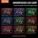 Led Lighted Liquor Bottle Display, And Multicolor Lighting. Fixed Price $86.03.