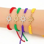 Sun Bracelet Adjustable Braided Cord 5 To 9 Inches Choice Of 19 Colors 1017-340. Fixed Price $10.95.