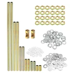 Patikil 1/8ip Thread 6 Size Lamp Pipe Kit With Lock Nuts Washers, 2 Set Fastener. Fixed Price $14.70.