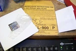 New Halo L-900 P Finish 1 Circuit Track 5 Inch Square Outlet Box Cover. Fixed Price $3.99.