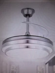 Bella Depot 42 In. Led Indoor Brushed Nickel Retractable Ceiling Fan With Remote. Fixed Price $79.95.