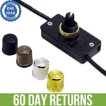 Zing Ear Ze-256 Inline Rotary Dial Light Dimmer Switch For Table Floor Lamp 500w. Fixed Price $15.95.
