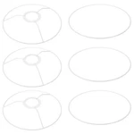 3pcs 8" E26 E27 Lamp Shade Ring Frame Lampshade Holder Wire Drum. Fixed Price $22.55.