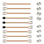 Pautix 12mm 3-pin Connectors For Rgb Smart Ic Cob Connector Kit, Transparent. Fixed Price $15.86.