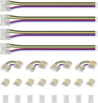 Pautix 12mm Connectors For Rgb+cct Cob Led Strip Light,6-pin Solderless White. Fixed Price $15.99.