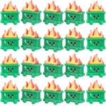 Arrowbash 20 Set Resin Dumpster Trash Shape With Fire Gift Team Green. Fixed Price $14.52.