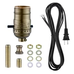Lamp Rewire Kit,lamp Socket Replacement Kit,antique Brass Light With Matc. Fixed Price $22.95.