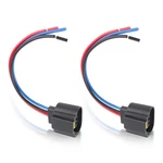 Wire Pigtail Female P 9008 H13 Two Harness Head Light Bulb Socket Connector Plug. Fixed Price $10.99.