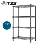 4-tier Garage Rack Wire Unit Adjustable Storage Shelf Steel Heavy Duty Black 53". Fixed Price $45.10.