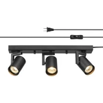 Light Plug-in Track Lighting, Matte Black, 15 Foot Cord, In-line On/off Rocker. Fixed Price $69.99.