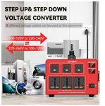 Vevor 6000va Intelligent Step Up & Down Voltage Converter Transformer. Fixed Price $75.00.