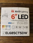 El685ct5dw, Elco Lighting 6" 0-10v Led Insert With Lumen Switch. Fixed Price $29.99.