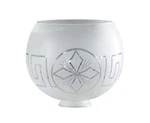 B&p Lamp Hand Cut "starburst & Greek Key" Gasolier Shade. Fixed Price $236.37.