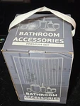 Clara Clark 9 Piece Bathroom Accessories Set, Black. Fixed Price $9.99.