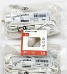 Set Of 2 - Ikea Strala Cord For Star Shade 157" + Led E12 Bulbs White.. Fixed Price $31.90.