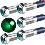 Dmwd 5 Pcs 1/4 Inch 110v-220vac Metal Green Led Indicator Light Mounting Hole.... Fixed Price $12.39.
