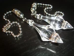 Acrylic Crystal Faceted Pendulums Ceiling Fan Pull Chains Light/lamp Pulls. Fixed Price $9.95.