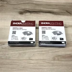 (2) Nora Lighting Nmpka-rec Recessed Mount Housing For Led Puck Light ( White ). Fixed Price $20.00.