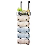 Hapirm Bathroom Towel Rack Holder - 6-tier Over The Door & Wall Mount Rolled .... Fixed Price $39.39.