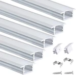 5 Pack 3.3ft/1m Recessed Led Channel Milky White Cover U-shape Aluminum Le U127. Fixed Price $28.00.