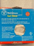 Westinghouse Saf-t-box 01020 Fan & Fixture Support Box *new/open Box* Fff1. Fixed Price $12.99.