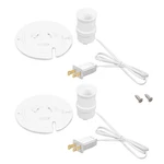 2 Set Blow Mold Light Kit Replacement, E27 E26 Bulb Cord For Halloween,chris. Fixed Price $27.92.