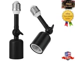 2-pack Heavy Duty Light Socket Extender, 360 Adjustable E26/e27 Extension Adapt. Fixed Price $29.99.