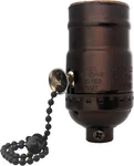 Royal Designs Pull Chain Lamp Socket 6" Incandescent/led Oil Rubbed Bronze. Fixed Price $26.95.