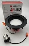 Elco El410ct5bb 4" Integrated Led Baffle Recessed Black Trim 700 Lumens Light. Fixed Price $21.95.