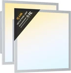 2 Pack 2x2 Led Flat Panel Light Drop Ceiling Fixture, 5200lm, 5cct Dro. Fixed Price $73.99.