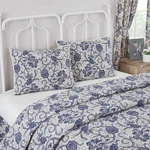 Standard Sham Dorset Navy Floral Farmhouse 21x27 Quilt Bedding Decor Vhc Brands. Fixed Price $24.95.