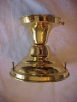 B & P Never Used Brass Electric Flush Mount Ceiling Light Fixture 3-1/4" Fitter. Fixed Price $29.99.
